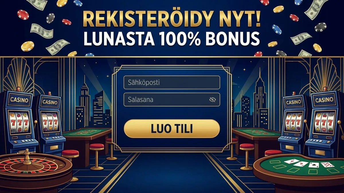 Rekisteröidy bonuksen kanssa